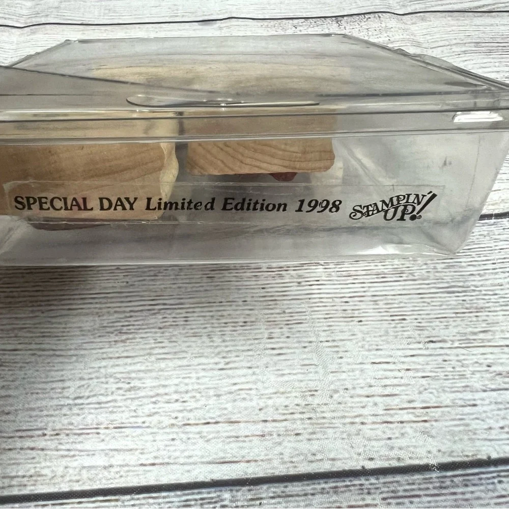 Stampin Up Vintage Special Day Limited Edition 1998 Wood Rubber Stamps Baby